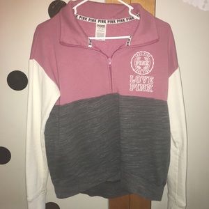 Quarter zip Pink hoodie